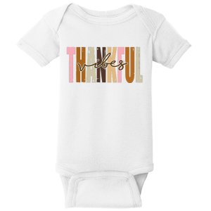 Thankful Vibes Holiday Cute Baby Bodysuit