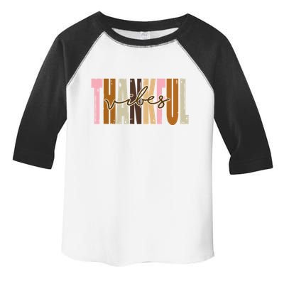 Thankful Vibes Holiday Cute Toddler Fine Jersey T-Shirt