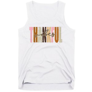 Thankful Vibes Holiday Cute Tank Top