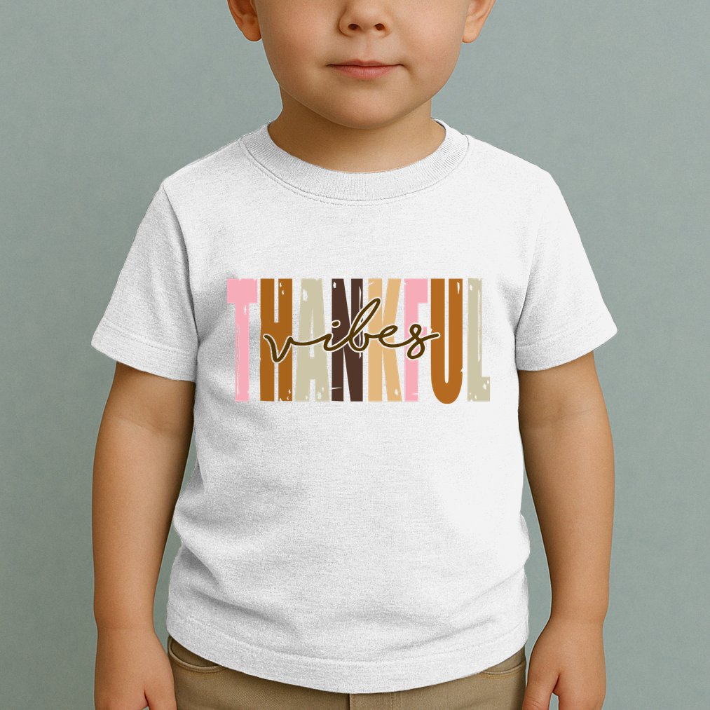 Thankful Vibes Holiday Cute Toddler T-Shirt