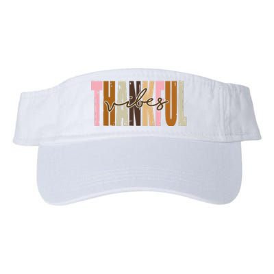 Thankful Vibes Holiday Cute Valucap Bio-Washed Visor