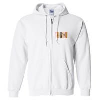 Thankful Vibes Holiday Cute Full Zip Hoodie