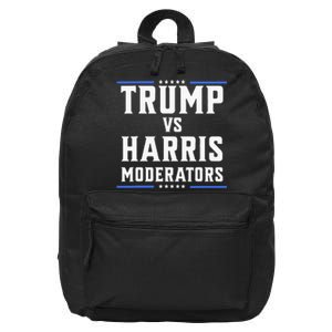 Trump Vs Harris Moderators 2024 Election Debate 16 in Basic Backpack