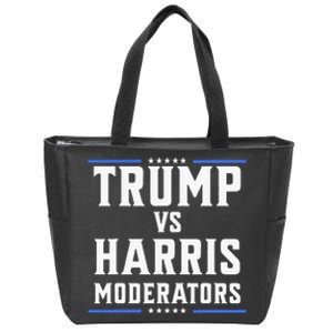 Trump Vs Harris Moderators 2024 Election Debate Zip Tote Bag