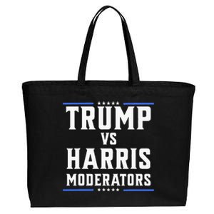 Trump Vs Harris Moderators 2024 Election Debate Cotton Canvas Jumbo Tote