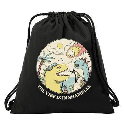 The Vibe Is In Shambles Drawstring Bag