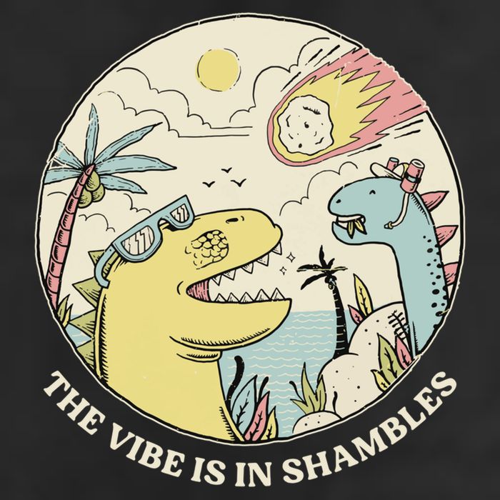 The Vibe Is In Shambles Golf Towel
