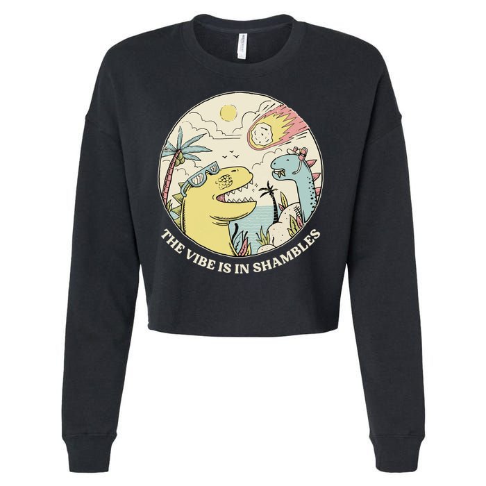 The Vibe Is In Shambles Cropped Pullover Crew