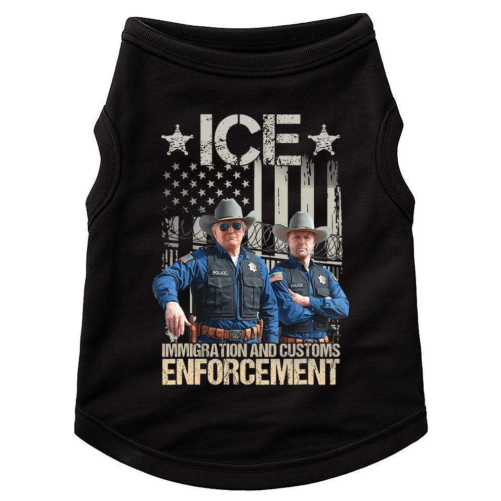 Trump Vance Ice Immigration And Customs Enforcement Doggie Tank
