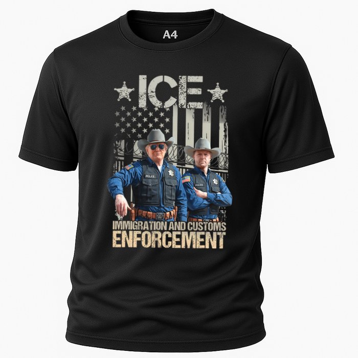 Trump Vance Ice Immigration And Customs Enforcement Cooling Performance Crew T-Shirt