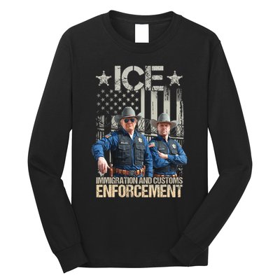 Trump Vance Ice Immigration And Customs Enforcement Long Sleeve Shirt