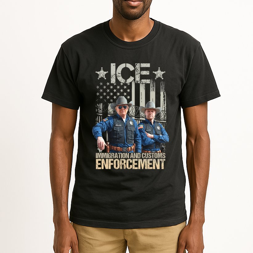 Trump Vance Ice Immigration And Customs Enforcement Tall T-Shirt