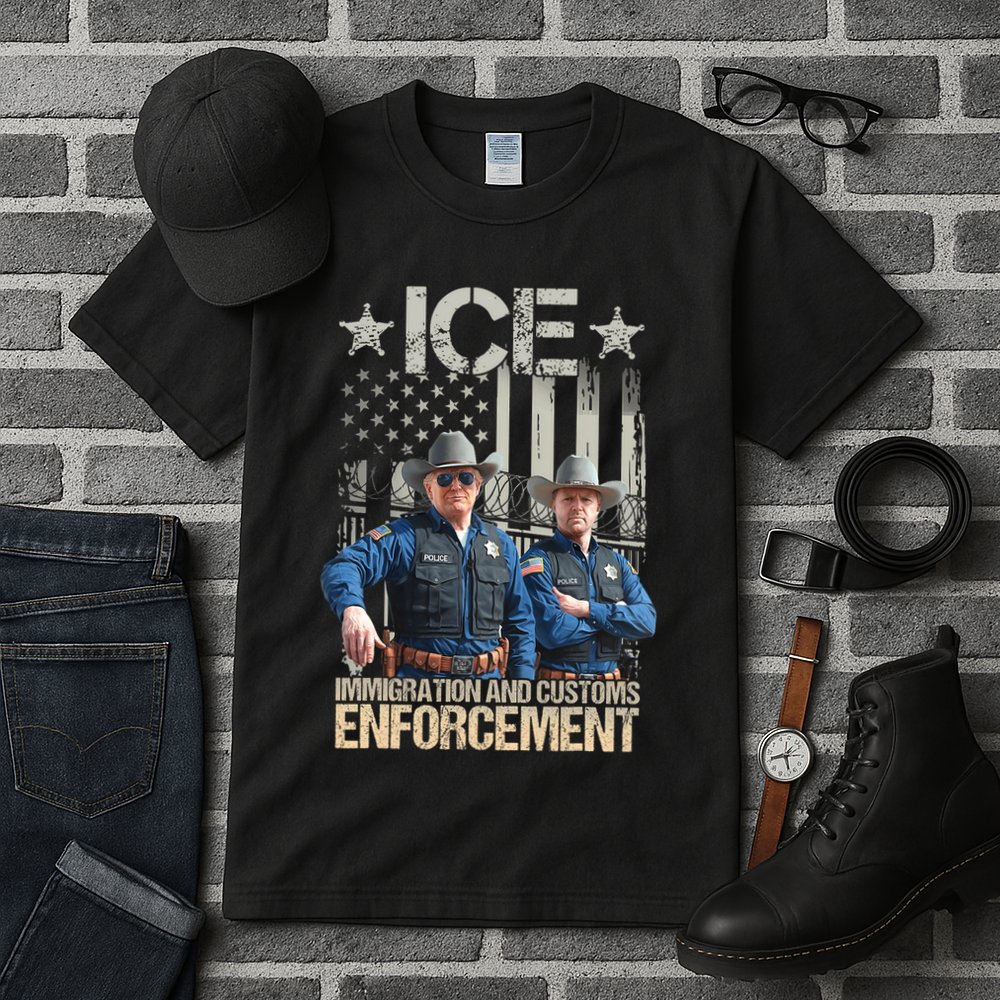 Trump Vance Ice Immigration And Customs Enforcement Tall T-Shirt