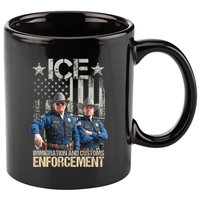 Trump Vance Ice Immigration And Customs Enforcement 11oz C Handle Ceramic Mug