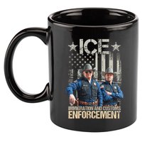 Trump Vance Ice Immigration And Customs Enforcement 11oz C Handle Ceramic Mug