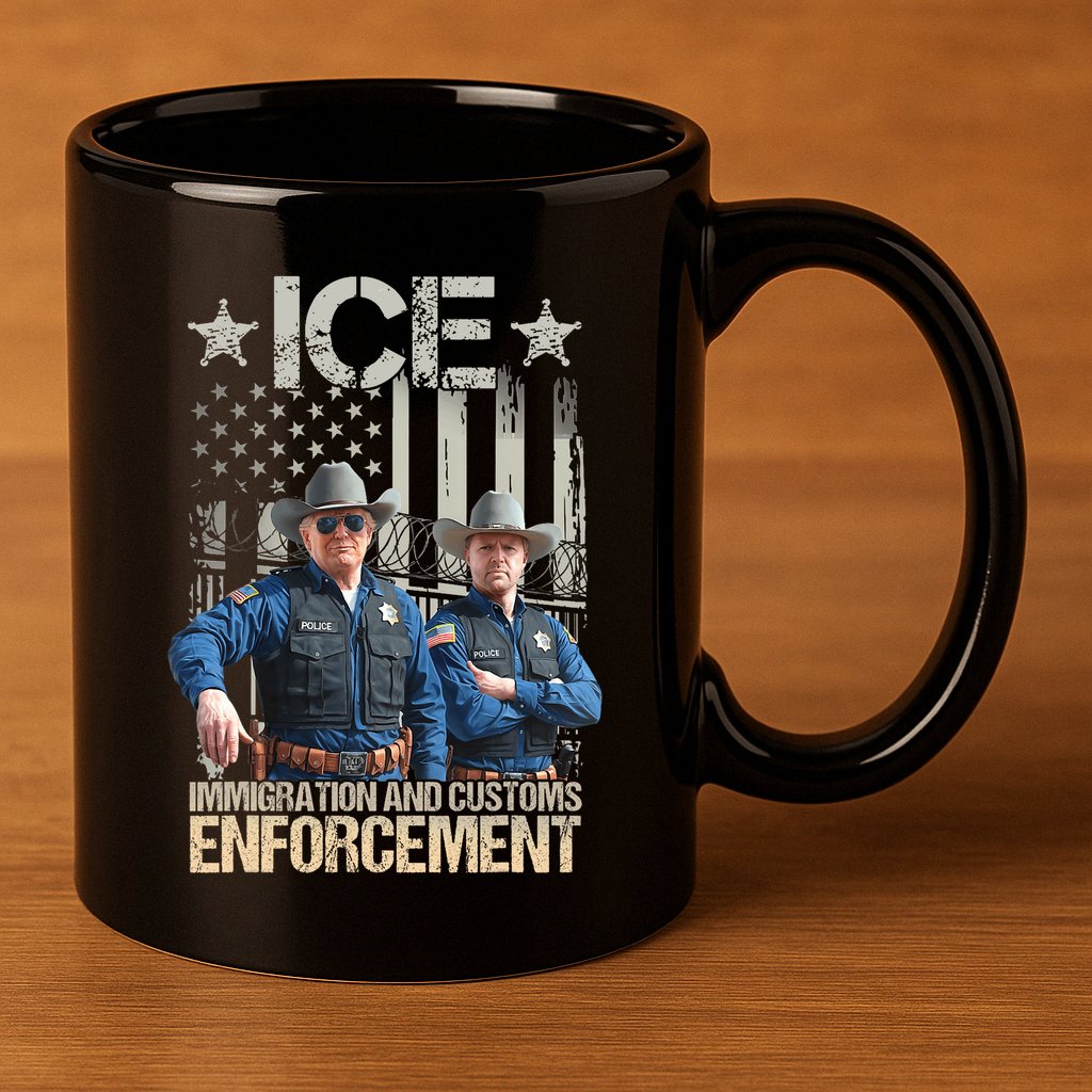 Trump Vance Ice Immigration And Customs Enforcement 11oz C Handle Ceramic Mug