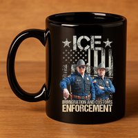 Trump Vance Ice Immigration And Customs Enforcement 11oz C Handle Ceramic Mug