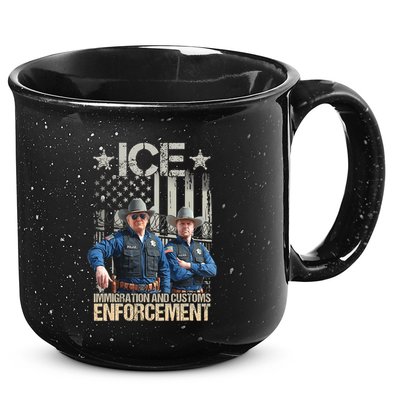 Trump Vance Ice Immigration And Customs Enforcement 15oz Campfire Ceramic Mug