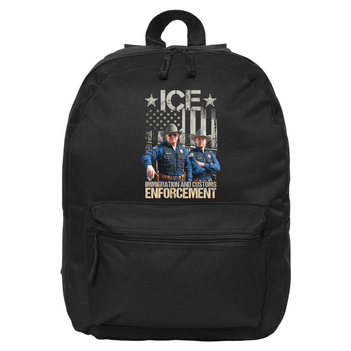 Trump Vance Ice Immigration And Customs Enforcement 16 in Basic Backpack