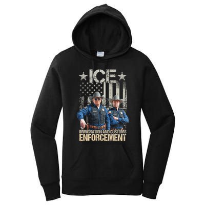 Trump Vance Ice Immigration And Customs Enforcement Women's Pullover Hoodie