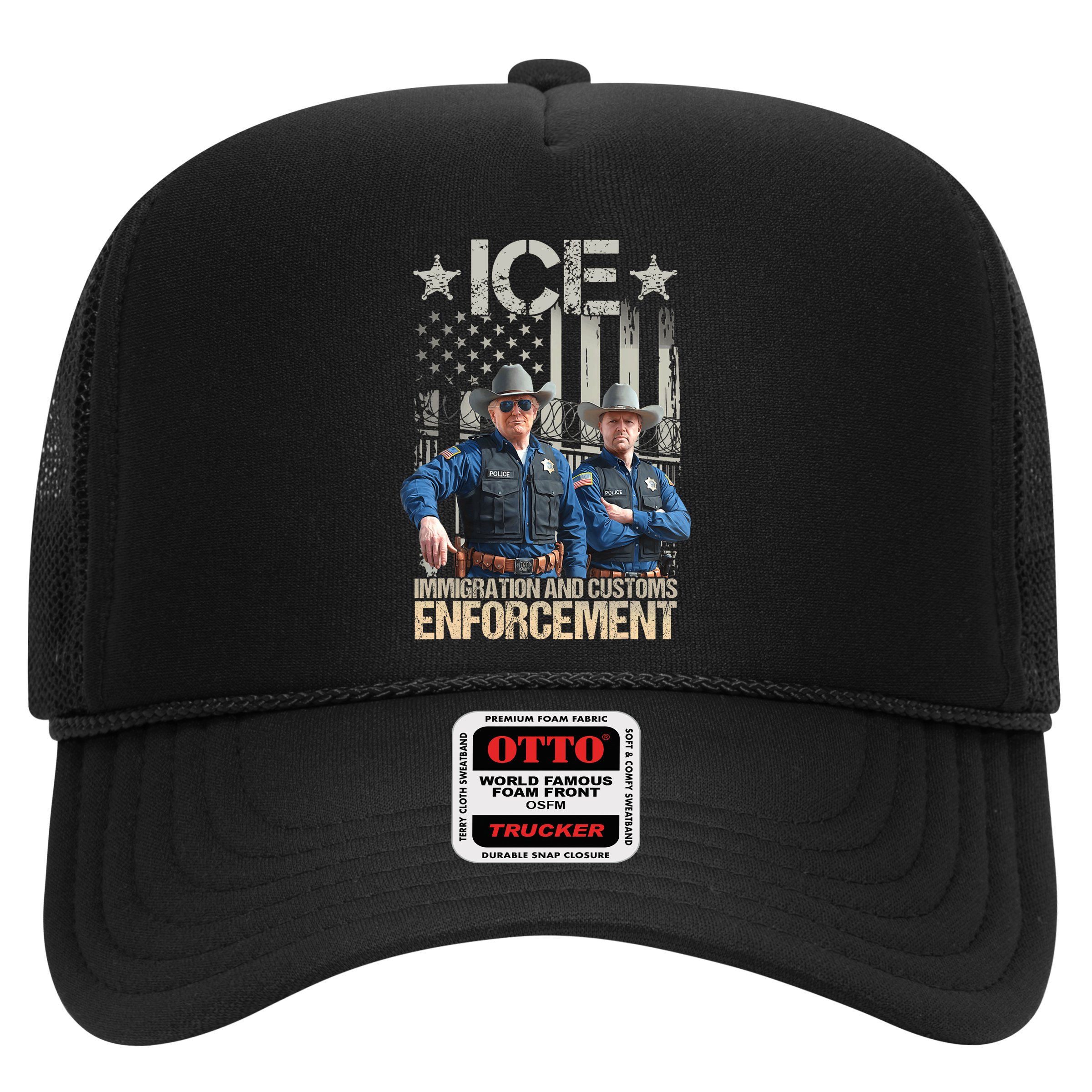Trump Vance Ice Immigration And Customs Enforcement Trucker Hat