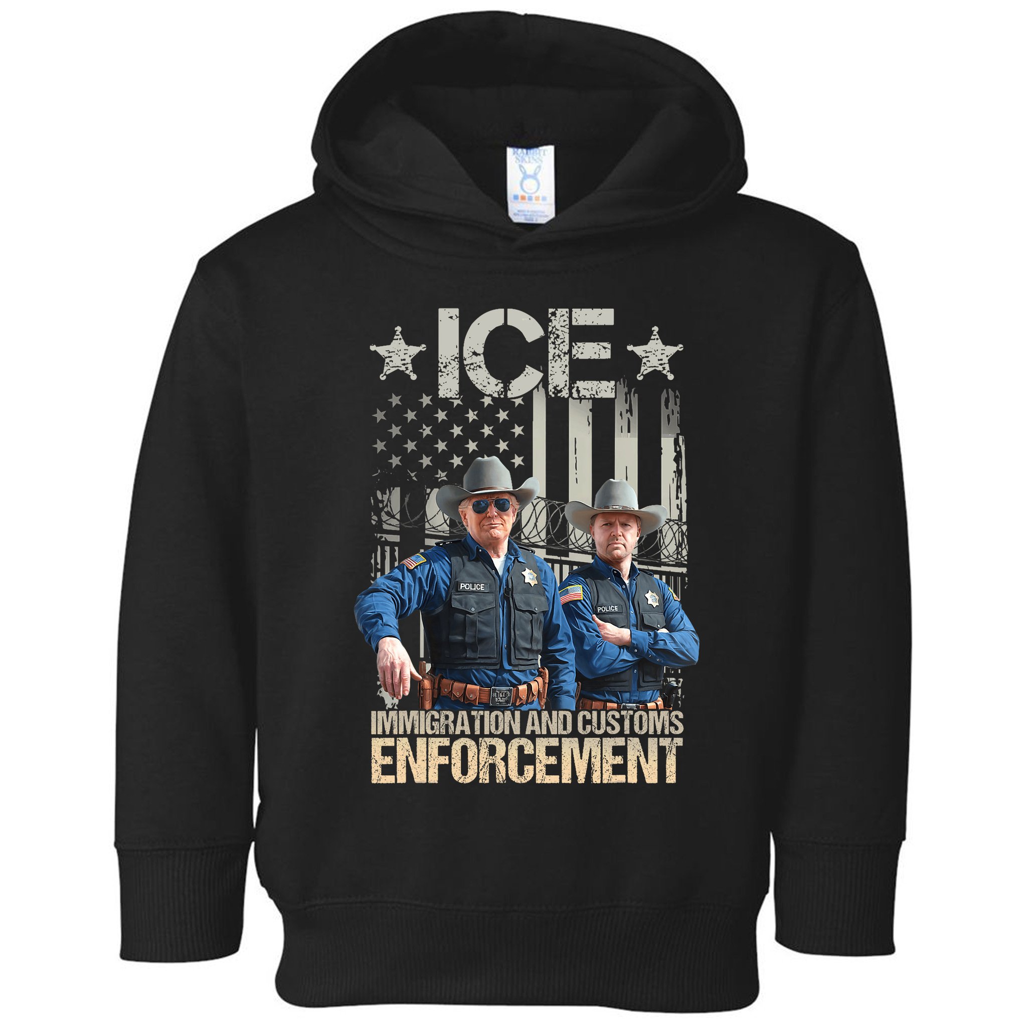 Trump Vance Ice Immigration And Customs Enforcement Toddler Hoodie