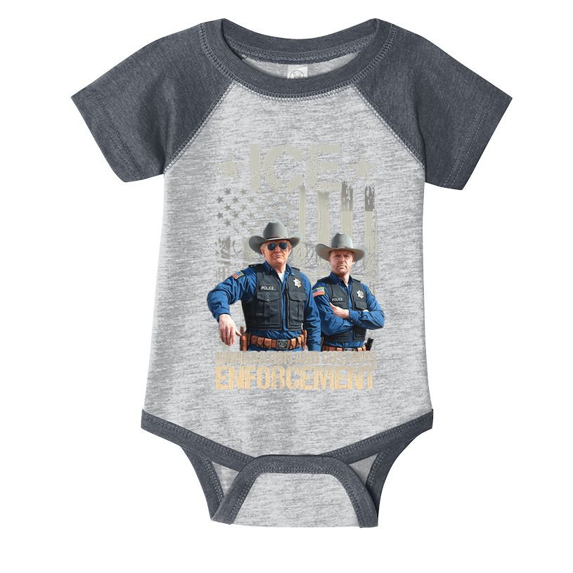 Trump Vance Ice Immigration And Customs Enforcement Infant Baby Jersey Bodysuit