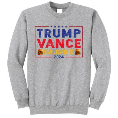 Trump Vance IM Lovin It Hamburger 2024 Sweatshirt