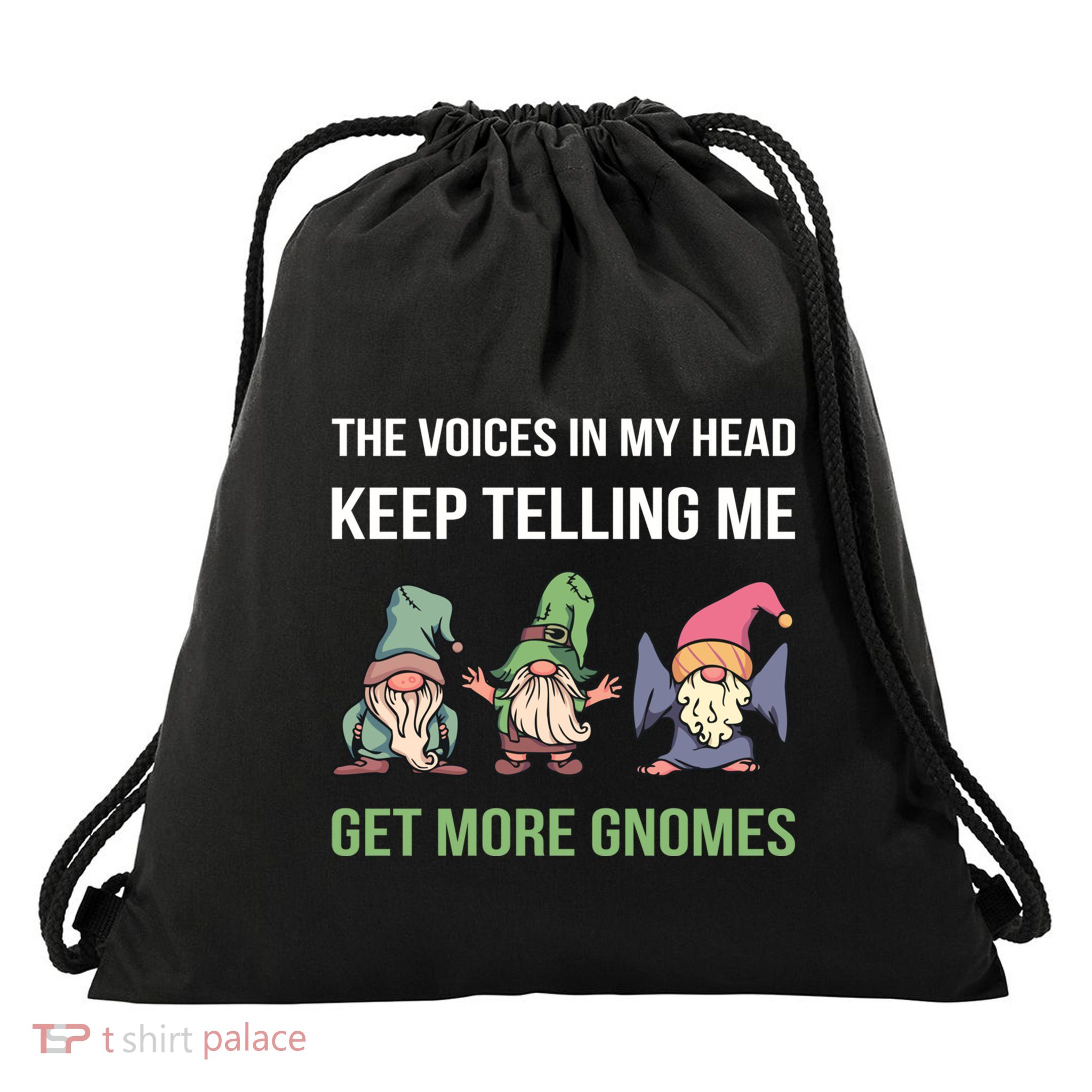 The Voices In My Head Keep Telling Me Get More Gnomes Cute Gift Drawstring Bag