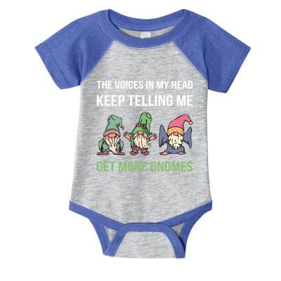The Voices In My Head Keep Telling Me Get More Gnomes Cute Gift Infant Baby Jersey Bodysuit