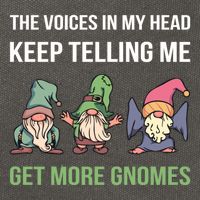 The Voices In My Head Keep Telling Me Get More Gnomes Cute Gift Cotton Canvas Backpack