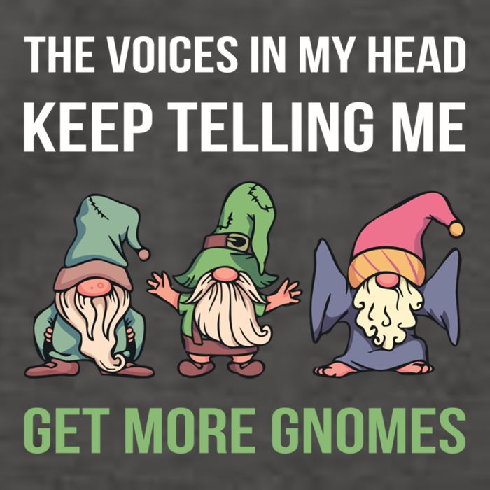 The Voices In My Head Keep Telling Me Get More Gnomes Cute Gift Vector Backpack