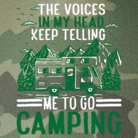 The Voices In My Head Keep Telling Me To Go Camping Legacy Tie Dye Trucker Hat