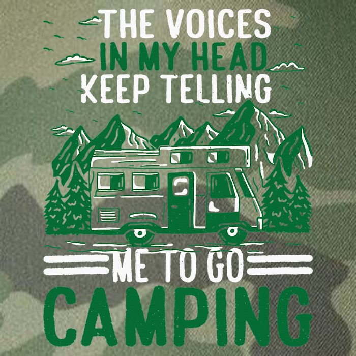 The Voices In My Head Keep Telling Me To Go Camping Legacy Tie Dye Trucker Hat