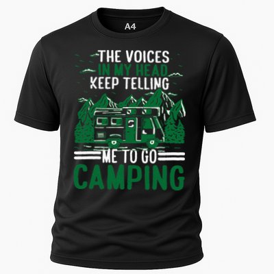 The Voices In My Head Keep Telling Me To Go Camping Performance Shirt