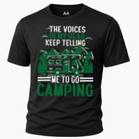 The Voices In My Head Keep Telling Me To Go Camping Performance Shirt