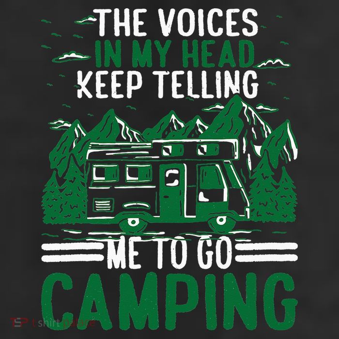The Voices In My Head Keep Telling Me To Go Camping 11oz C Handle Ceramic Mug