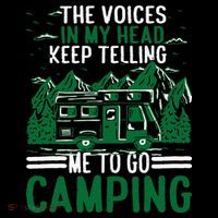 The Voices In My Head Keep Telling Me To Go Camping Baby Bodysuit
