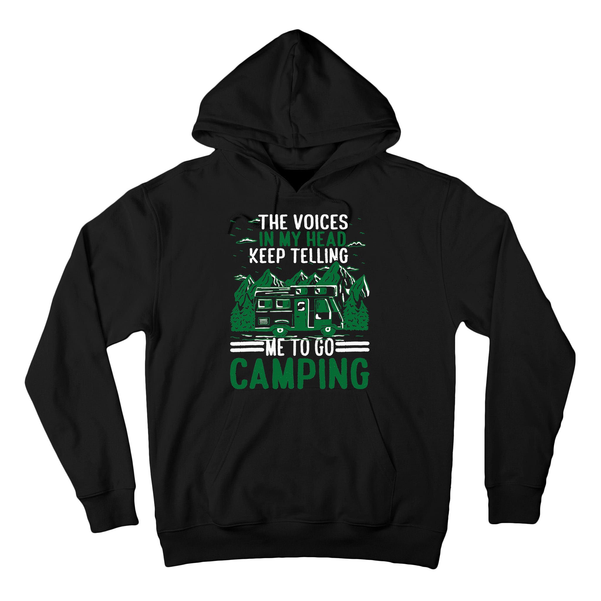 The Voices In My Head Keep Telling Me To Go Camping Tall Hoodie