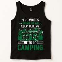 The Voices In My Head Keep Telling Me To Go Camping Tank Top