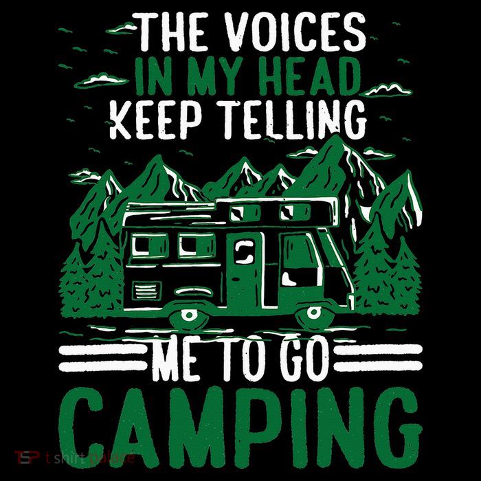 The Voices In My Head Keep Telling Me To Go Camping Toddler T-Shirt