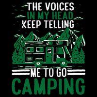 The Voices In My Head Keep Telling Me To Go Camping Visor