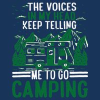 The Voices In My Head Keep Telling Me To Go Camping Infant Baby Jersey Bodysuit