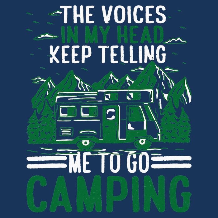 The Voices In My Head Keep Telling Me To Go Camping Infant Baby Jersey Bodysuit