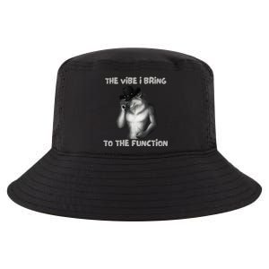 The Vibe I Bring To The Function Funny Wolf Meme Cool Comfort Performance Bucket Hat