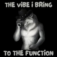 The Vibe I Bring To The Function Funny Wolf Meme Sustainable Bucket Hat
