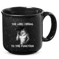 The Vibe I Bring To The Function Funny Wolf Meme 15oz Campfire Ceramic Mug