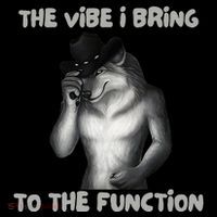 The Vibe I Bring To The Function Funny Wolf Meme Drawstring Bag