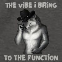 The Vibe I Bring To The Function Funny Wolf Meme Vector Backpack