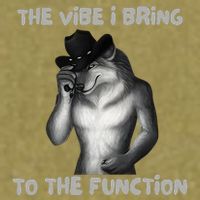 The Vibe I Bring To The Function Funny Wolf Meme Garment-Dyed Women's Muscle Tee